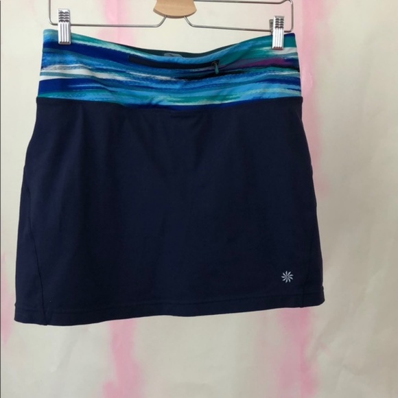 Athleta Grenadine Airbrush Relay Skort Lines Tall - Picture 2 of 9